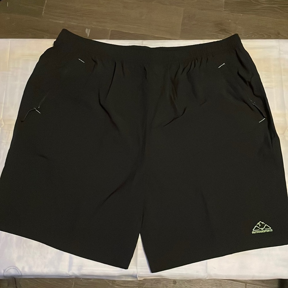 Outdoor sports swim trunks black size 3XL